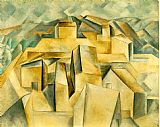 Pablo Picasso Houses on the Hill Horta de Ebro painting